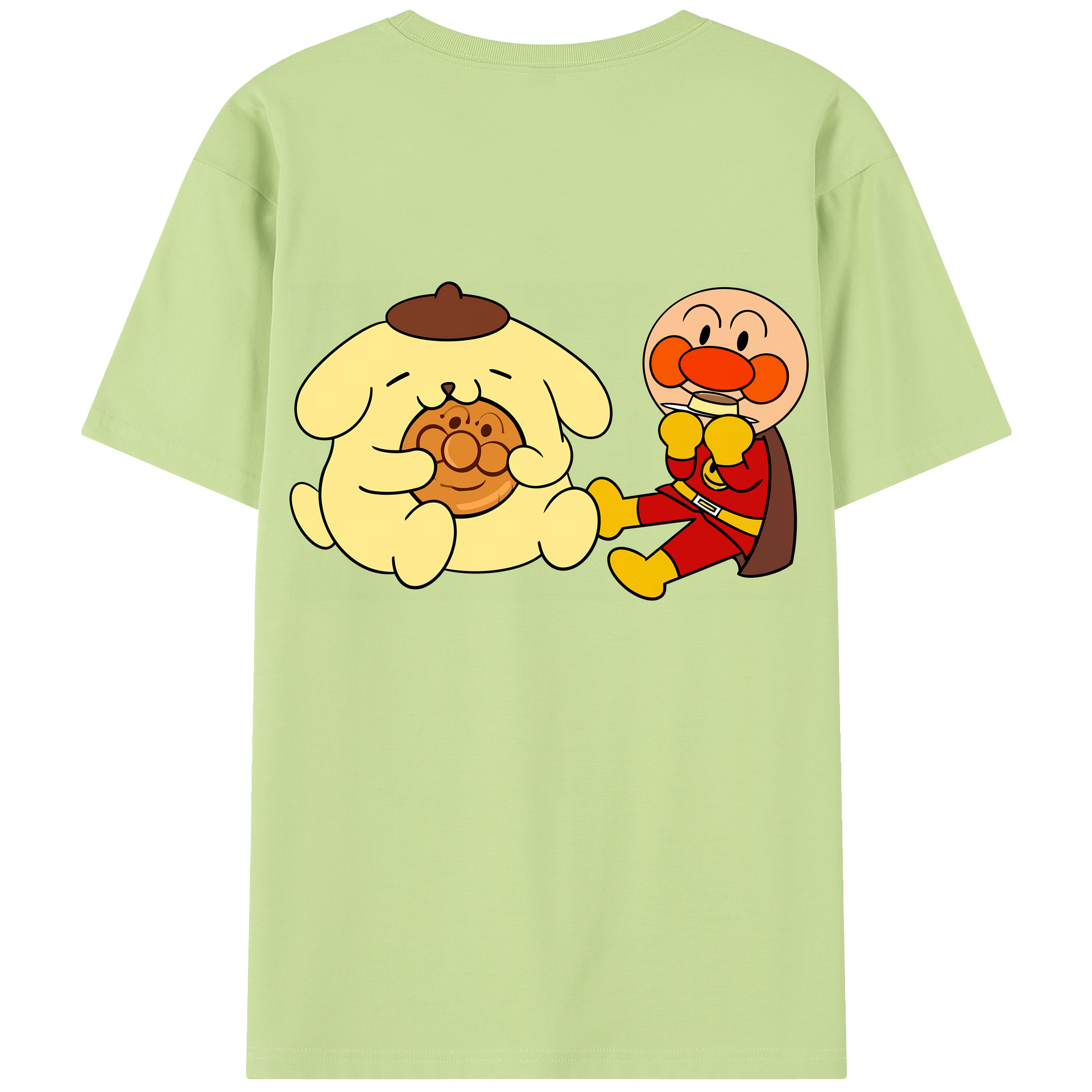 （画像用） アンパンマン Anpanman 綿100％半袖Tシャツ（背面プリント）